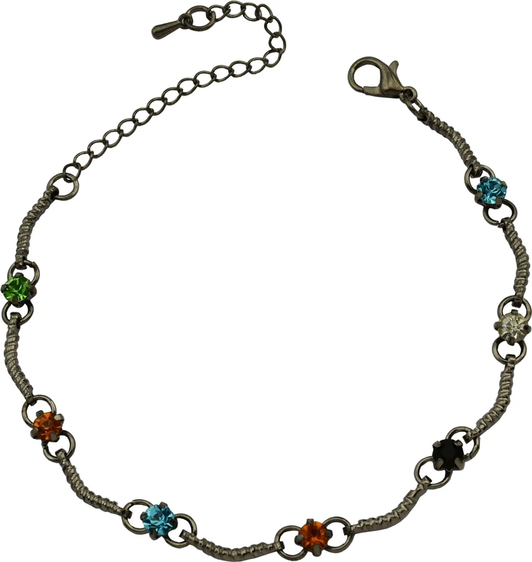 18 Fashion Street Funky Multi Color Alloy Anklet
