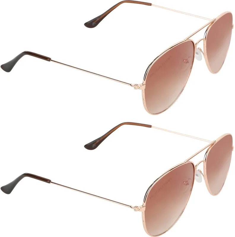 Aligatorr Aviator Sunglasses(For Boys & Girls, Brown)