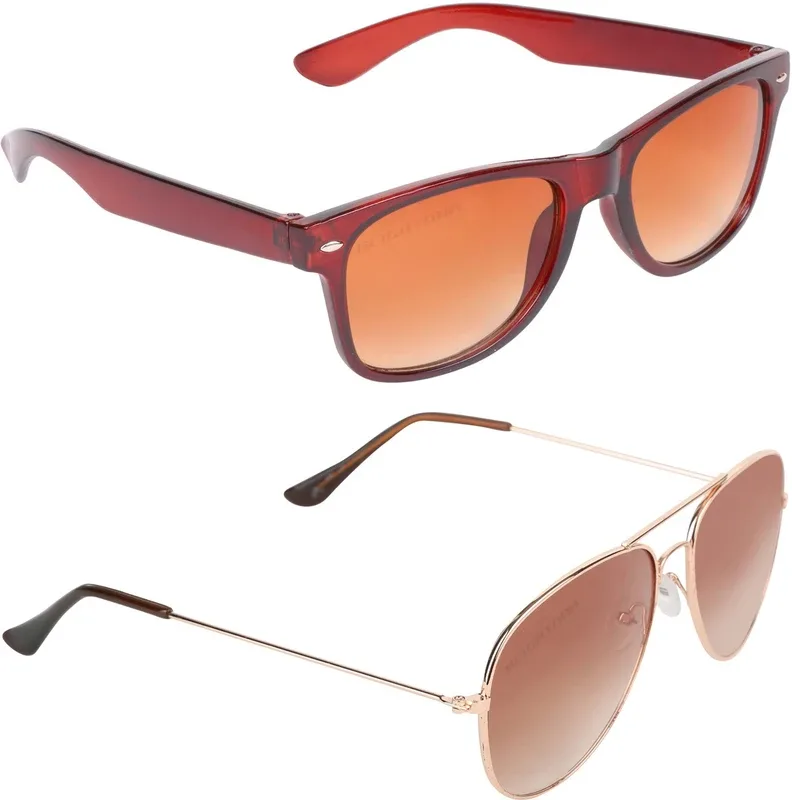 Aligatorr Aviator Sunglasses(For Men, Brown)