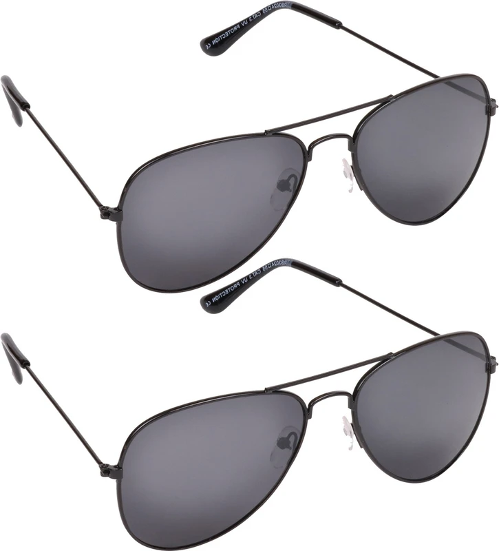 Aligatorr Aviator Sunglasses(For Men & Women, Black)