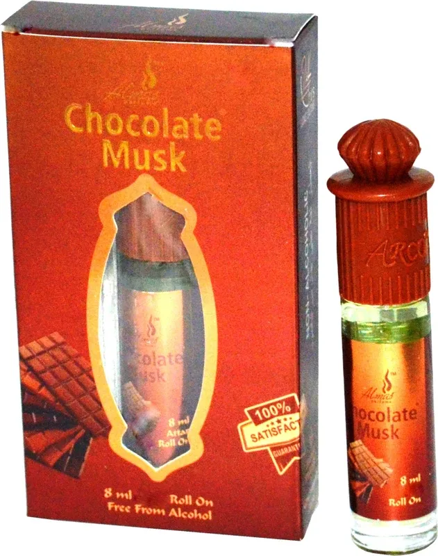 Almas Chocolate Musk Pocket Attar. Floral Attar(Sandalwood)