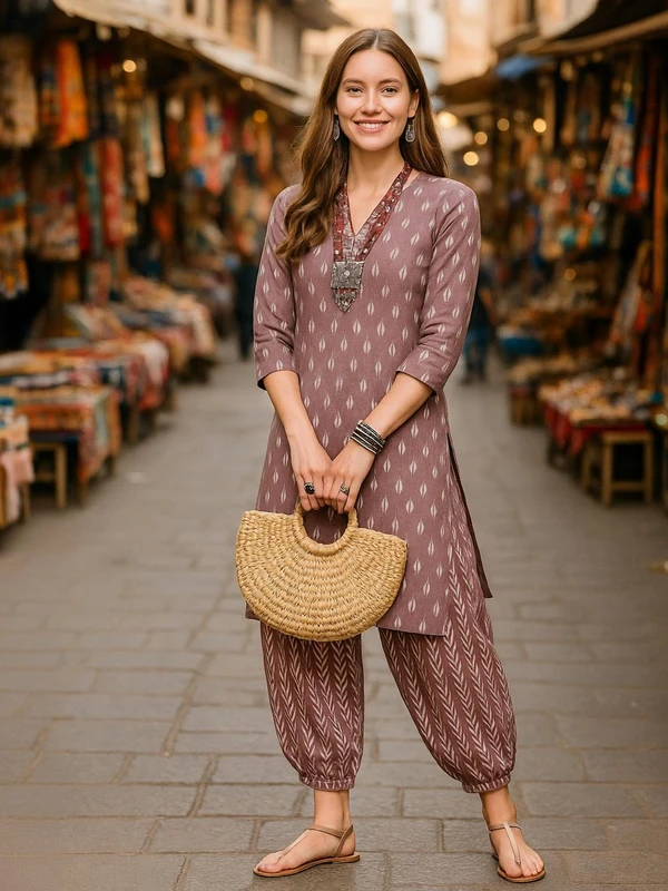 ANIRAV Women Kurta Pant Set