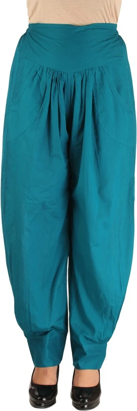 Ankita Solid Cotton Blend Women Harem Pants