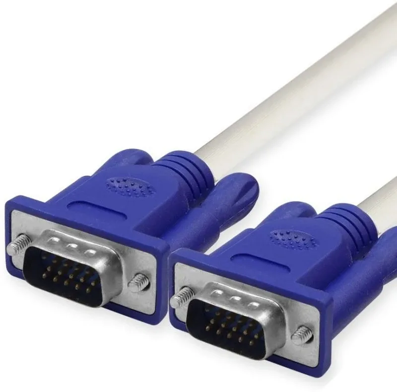 Anweshas  TV-out Cable Premium Quality Tv Out Cable Male To Male 15 Pin VGA Cable For Computer Monitor, LCD, Projector, And HD TV - 1.5 Mtr/Meter/Metre(Multicolor, For TV)