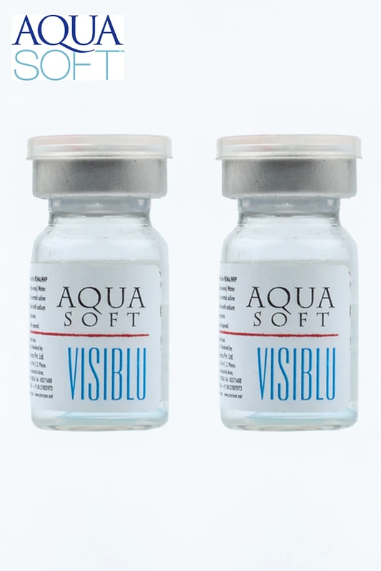 AQUASOFT Yearly Disposable(-5.00, Contact Lenses, Pack of 2)