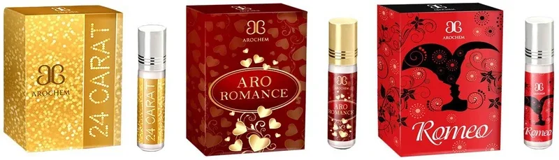 AROCHEM 24 Carat Aro romance Romeo Combo Floral Attar(Musk)