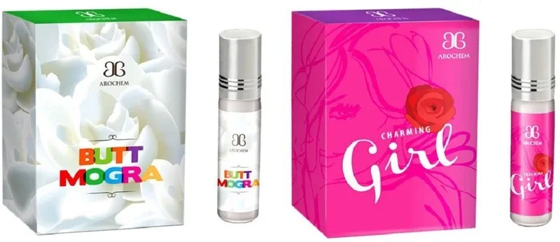 AROCHEM Butt mogra Charming Girl Combo Floral Attar(Rose)