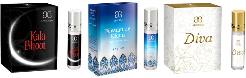AROCHEM Diva Deewan ae khas Kala Bhoot Combo Floral Attar(Musk)