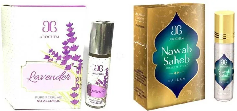 AROCHEM Nawab saheb Lovender Combo Floral Attar(Rose)