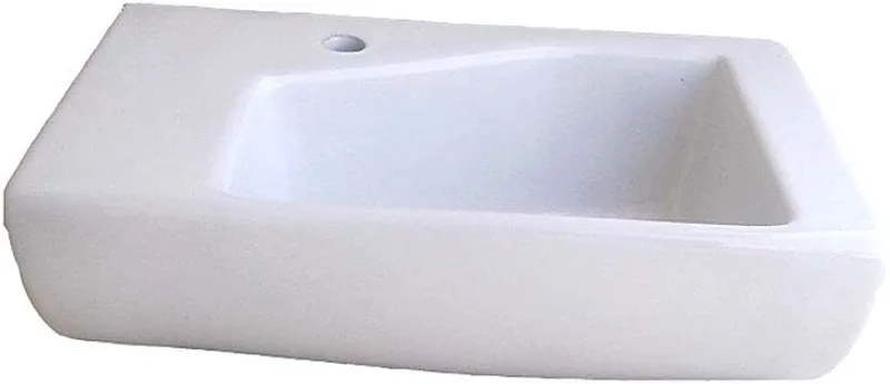 BM BELMONTE 409 Liza 17"X10" Wall Hung Basin(White)