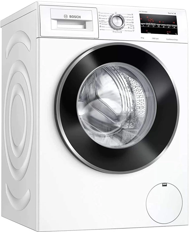 BOSCH 8 kg 1400RPM Fully Automatic Front Load Washing Machine with In-built Heater White(WAJ2846WIN)