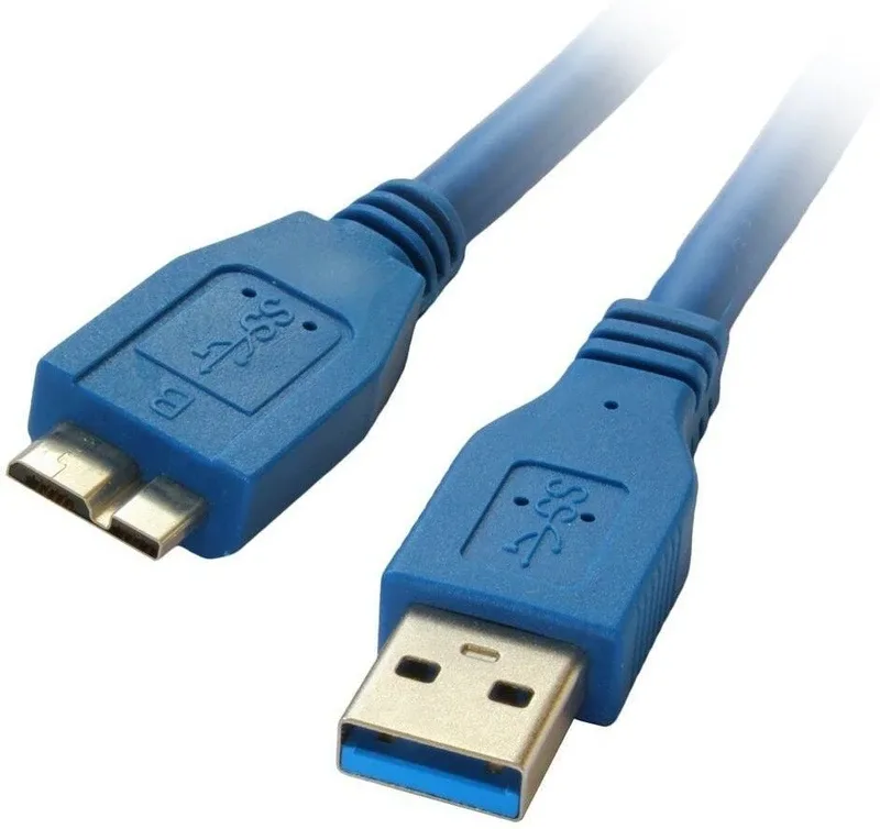 C&E  TV-out Cable 3-feet USB 3.0 A male to Micro B cable, Blue [Personal Computers](Blue, For Computer)