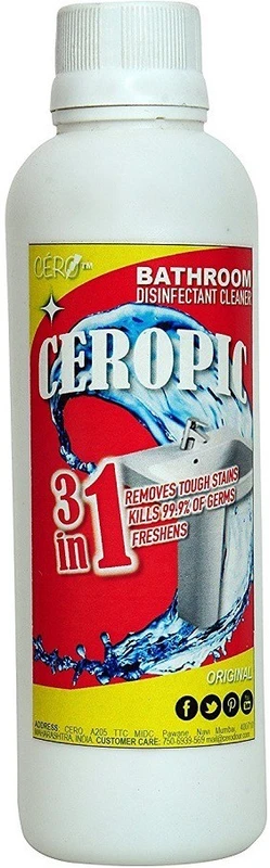 CERO CEROPIC Bathroom Disinfectant Cleaner LYE CONCENTRATE(200ml) NA(200 ml)