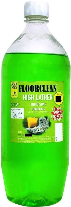 CERO FLOORCLEAN High Lather Liquid Floor Soap (1 Lit) Lemongrass(1000 ml)