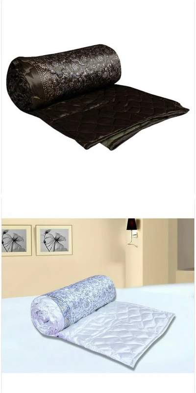 Chelsi Self Design Double Quilt for  Mild Winter(Microfiber, Multicolor)