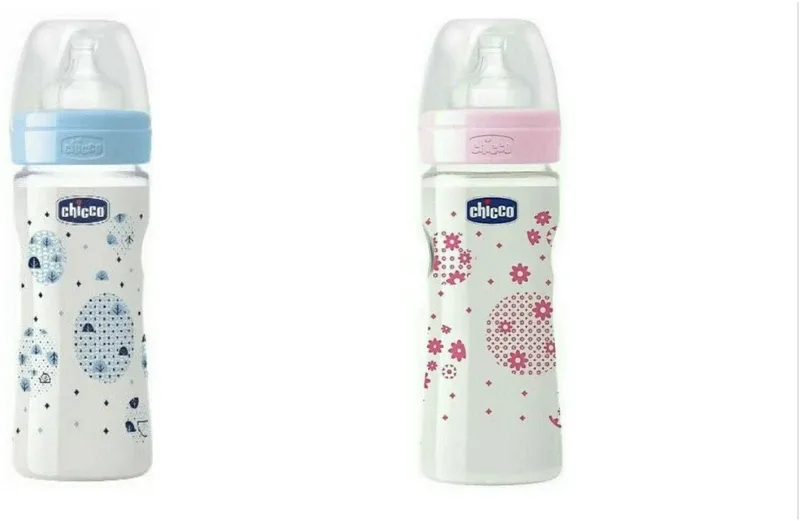 Chicco Feeding bottle 250ml Medium Flow Nipple(Pack of 2 Nipples)