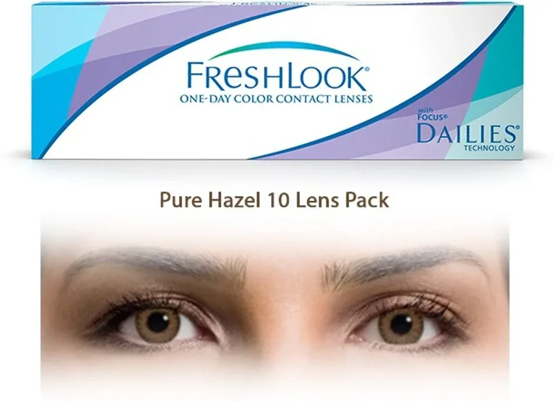 CIBA VISION Daily Disposable(-2.00, Colored Contact Lenses, Pack of 10)