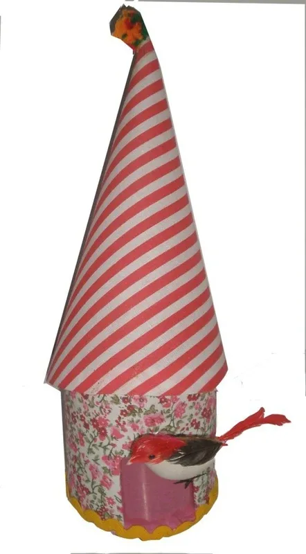 Creative Textiles Unit 1 Compartments Fabric, Plastic Multipurpose Stand(Red)