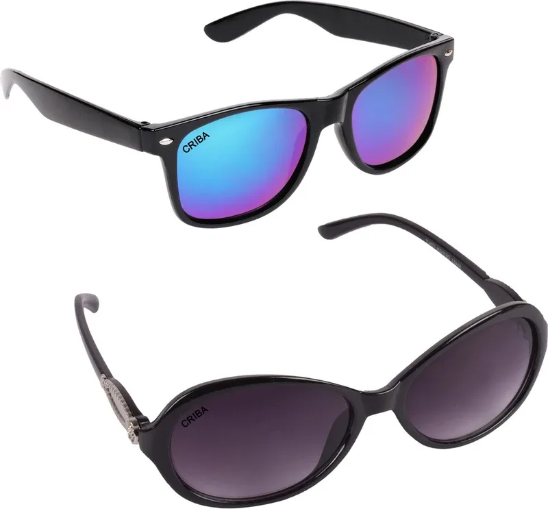 CRIBA Cat-eye Sunglasses(For Men & Women, Violet, Blue)