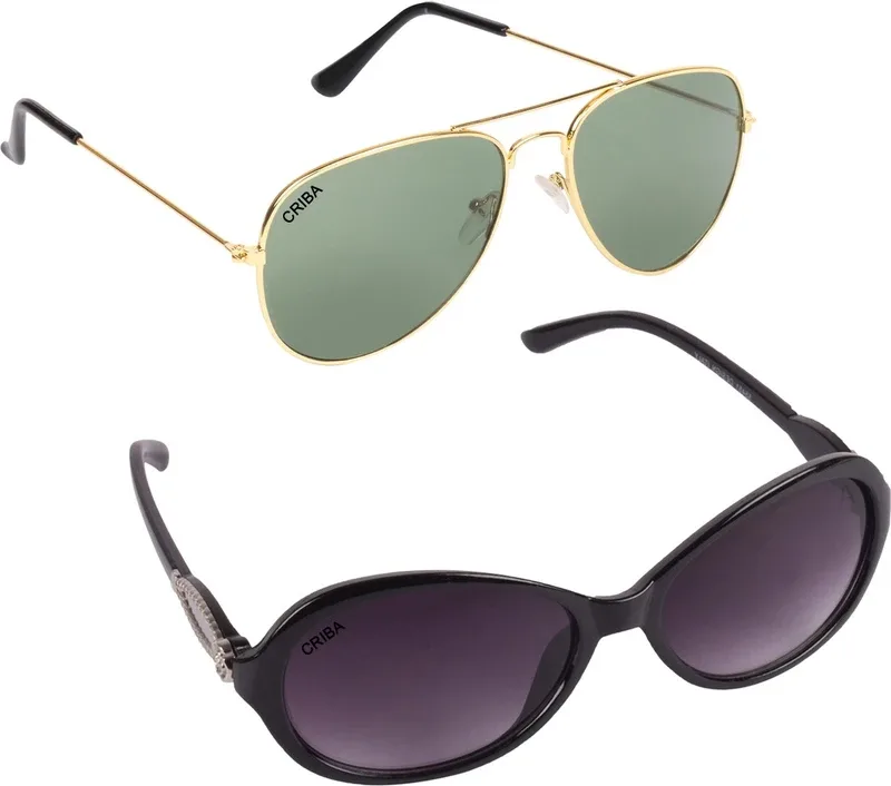CRIBA Cat-eye Sunglasses(For Men & Women, Violet, Grey)