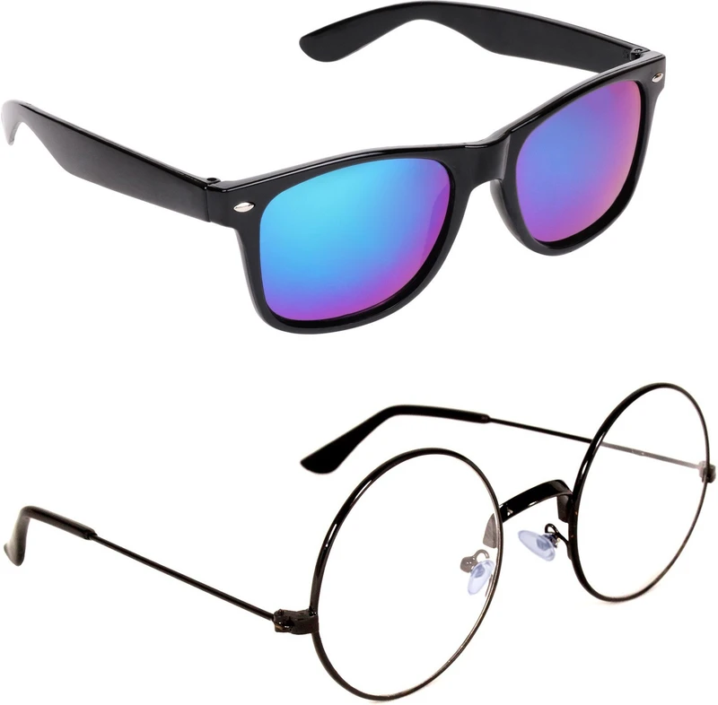 CRIBA Round Sunglasses(For Men, Clear, Multicolor)