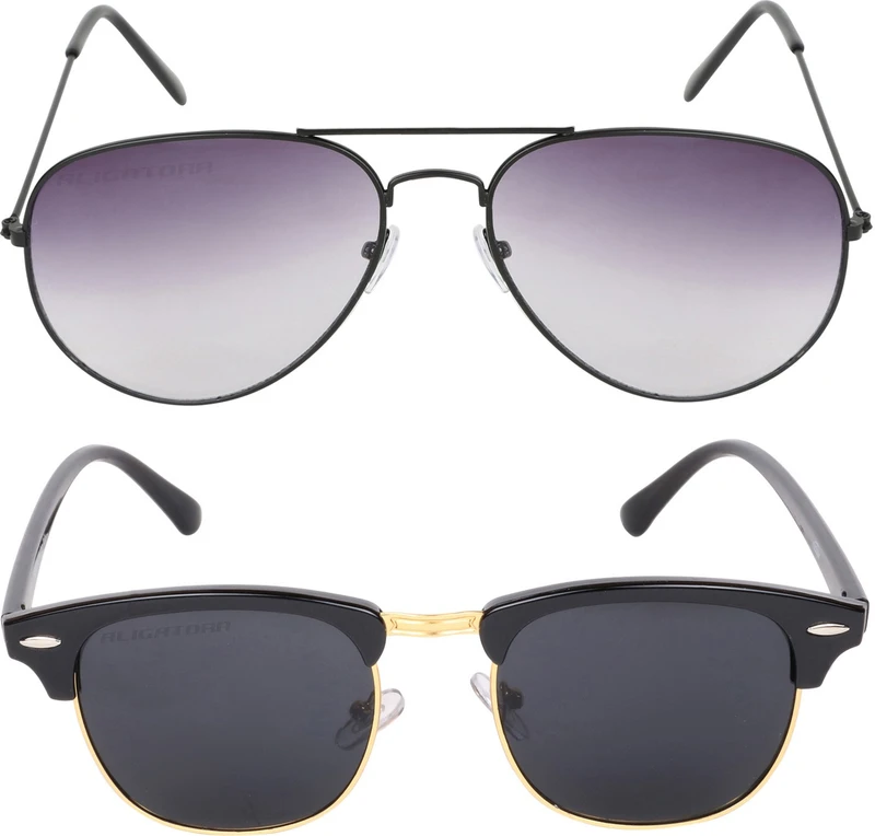 CRIBA Spectacle  Sunglasses(For Men & Women, Grey, Black)
