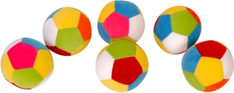 Dream Deals Dream Deals Colourful Ball 4 inch(Pack of 6) - 4 inch(Multicolour)
