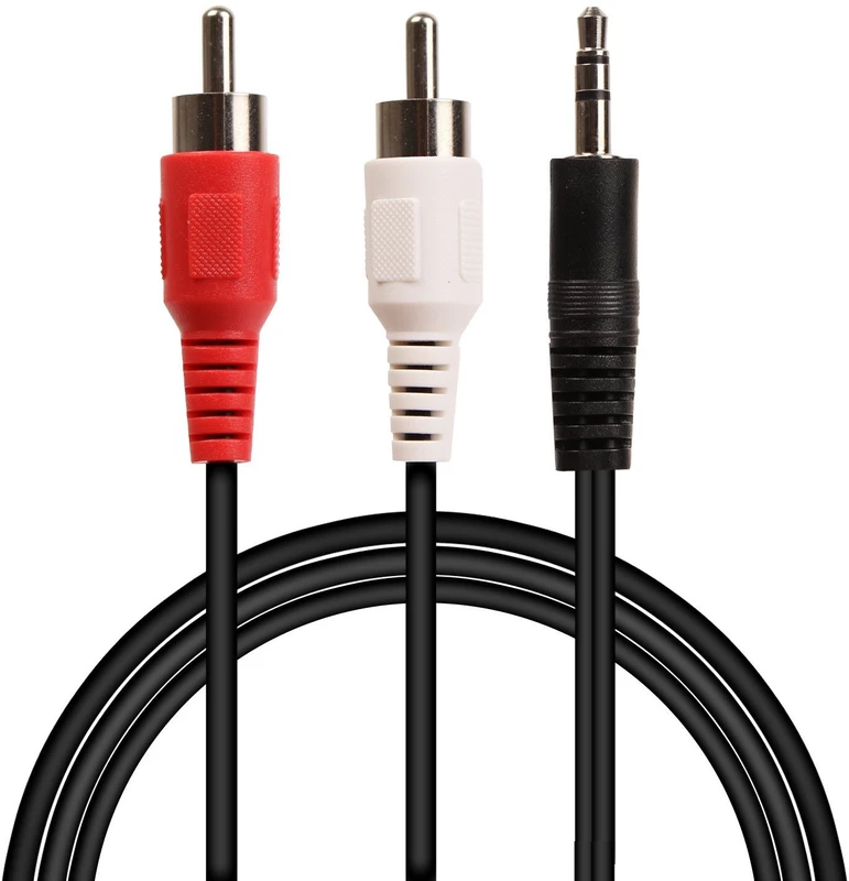 Fedus RCA Audio Video Cable 1.5 m 3.5 mm Jack Male to 2 RCA Male Cable AV Audio Video Cable TV(Compatible with TV, 3m, USB Type A To Lightning)