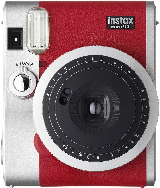 FUJIFILM Instax Mini 90 Instant Camera(Red, Silver)