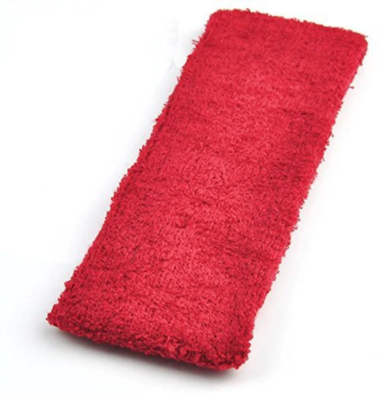 FUTABA Fashionable Soft Stretch Sweatband Elastic Head Fitness Band(Red, Pack of 1)