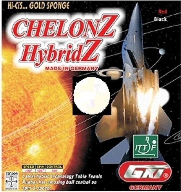GKI Hi-Cis Chelonz Hybridz Max Table Tennis Rubber(Black)