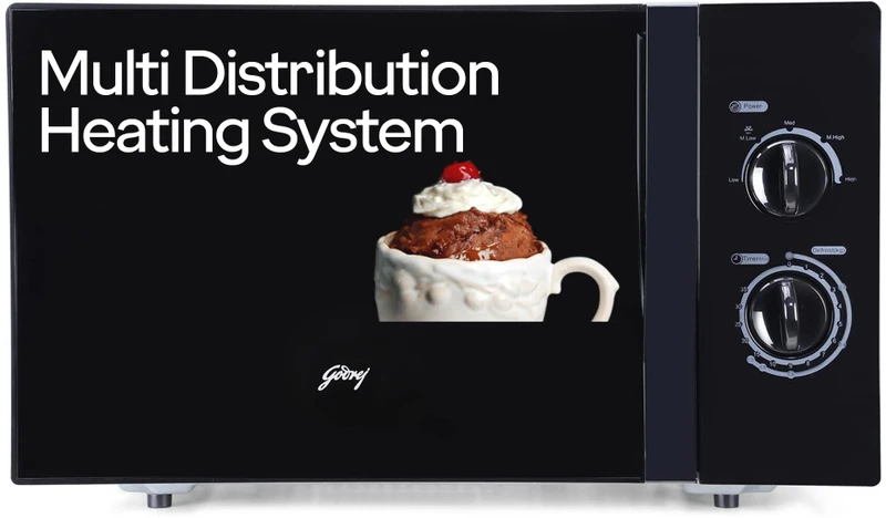 Godrej 25 L Multidistribution Heating System With 5 Temperature Settings Solo Microwave Oven(GMX 725 SP1 TM, Black)