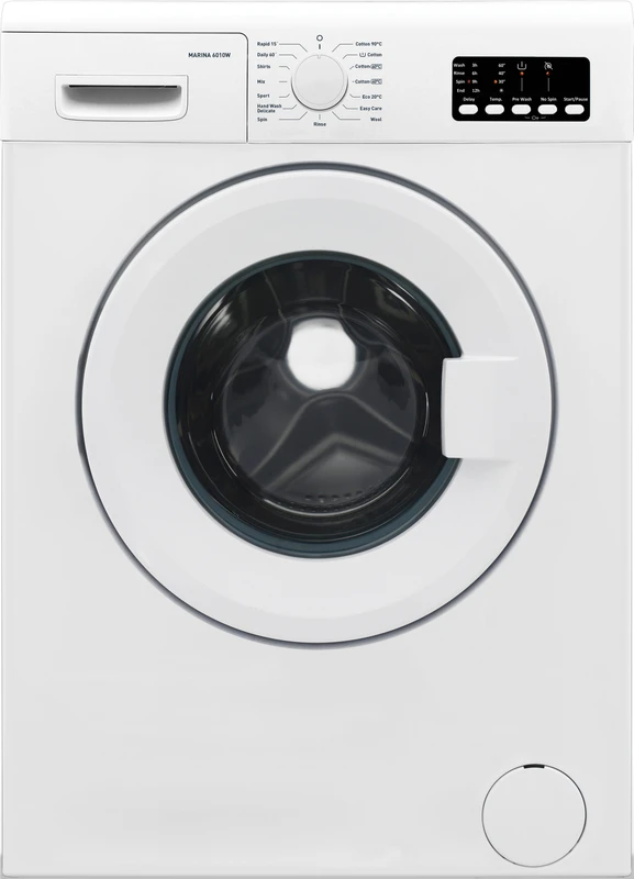 Hafele 6 kg Hygiene Wash, 15 Min Wash, Smart Motor Technology Fully Automatic Front Load Washing Machine with In-built Heater White(Marina 6010W)