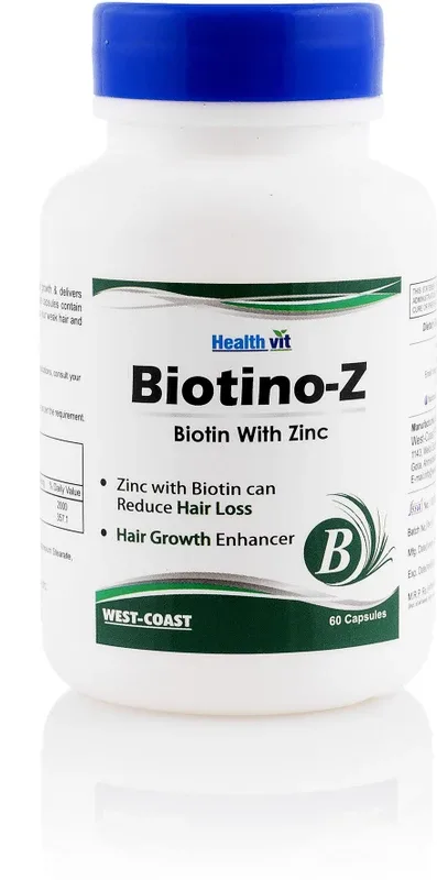 HealthVit Biotino-Z Biotin with Zinc 60 Capsules(60 No)