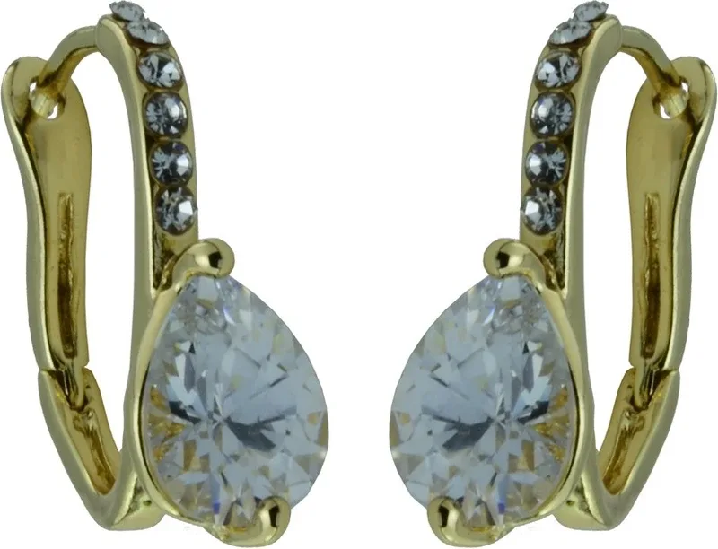 HIGH TRENDZ Gold With A Stud Alloy Clip-on Earring