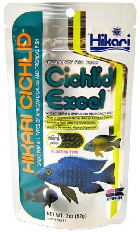 Hikari Cichlid Excel Min Beef, Chicken 0.057 kg Dry Young Fish Food
