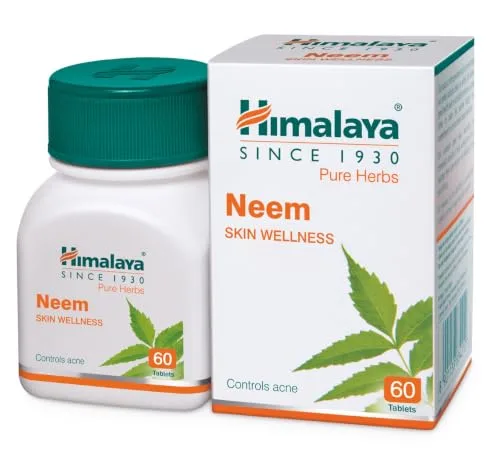 Himalaya Wellness Neem, 60 Tablet | Pure Herbs for Skin Wellness