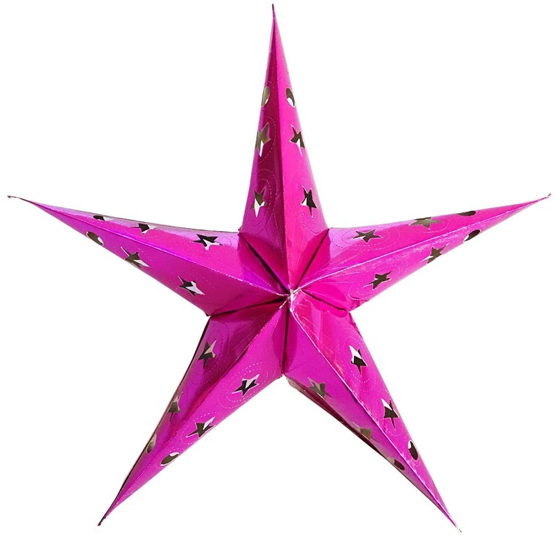 Indian Gift Emporium XMAS1004 Hanging Star Pack of 1