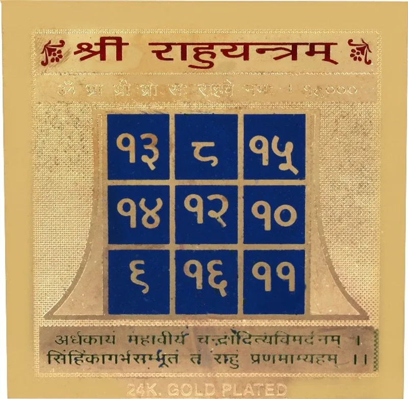Jewel99 Shree Rahu Copper Yantra(Pack of 1)