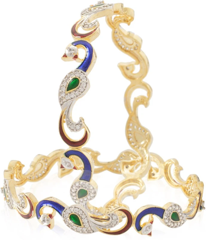Jewels Galaxy Alloy Bangle Set(Pack of 2)