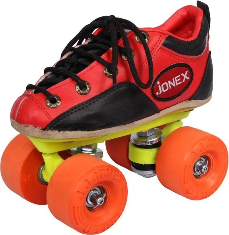 JJ Jonex NICE ROLLO SHOES Quad Roller Kids(Adjustable, Intermediate, Recreational, Beginner, Training, Black, Red)