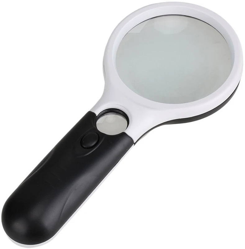 JM Jumbo 3led Microscope 45X and 3X. Magnifier(Multicolor)