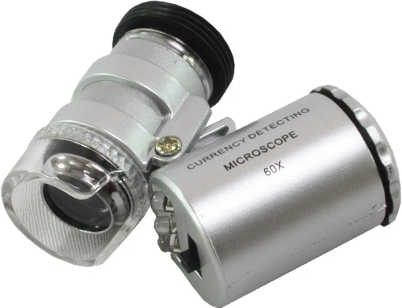 JM Led 60X Magnifying Glass(Silver)