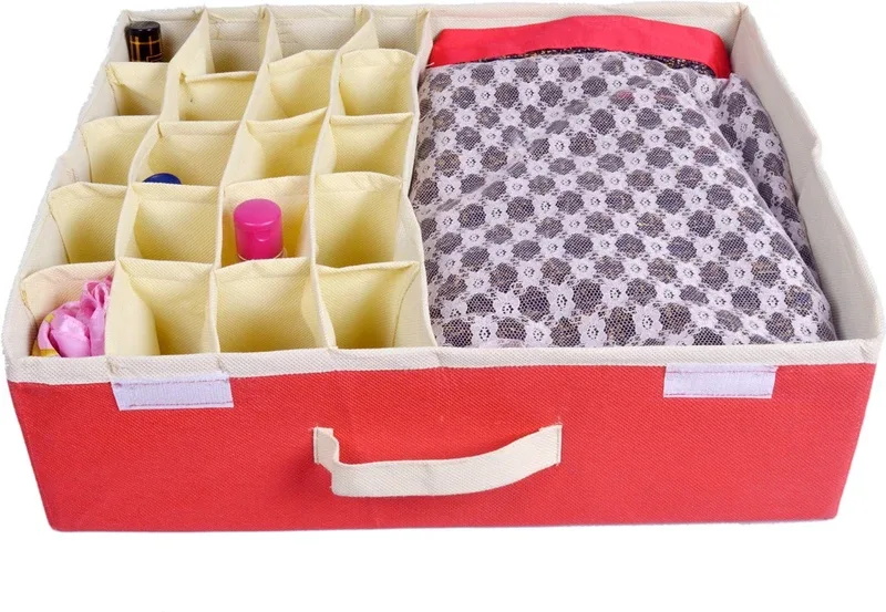 JMD Multipurpose Lingerie Organizer(Red)
