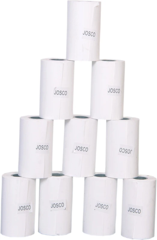 Josco Thermal plain 57mm x 30 Mtrs Length 50 gsm Paper Roll(Set of 1, White)