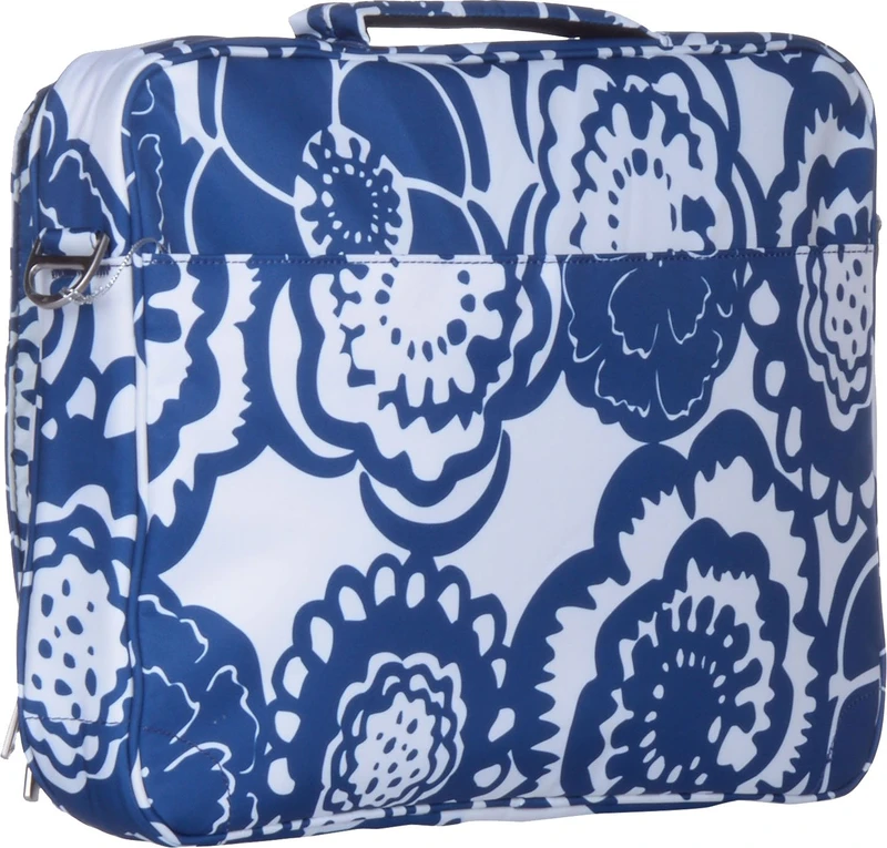 Jujube 17 inch Laptop Messenger Bag(White, Blue)