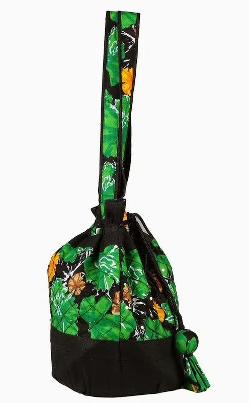 Jute Tree Women Green, Blue Shoulder Bag