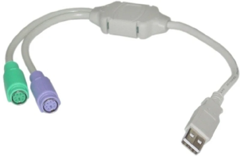 KARP USB-PS/2 Adapter for Mouse and Keyboard-Grey USB Adapter(Grey)