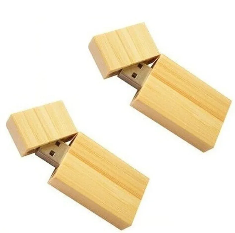 KBR PRODUCT 1+1 combo designer wooden rectangle shape USB 2.0 removable storage 4 GB Pen Drive Compatible with Gaming Console, Desktop Computer, Audio Player, Television, Laptop US