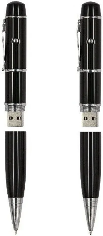 KBR PRODUCT 1+1 COMBO FANCY 3 IN 1 LASER POINTER BALL PEN 4 Pen Drive Compatible with Laptop, Audio Player, Desktop Computer, Television, Gaming Console USB 2.0 Metal Case(Black)